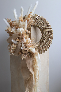 Boho Art, dekoracyjny wianek z suszem, wym.38/110cm