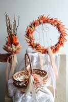 Pomarańczowa Wielkanoc, dekorowany koszyczek na święconkę