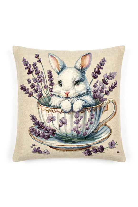 Bunny Cup wielkanocna poszewka gobelinowa dwustronna