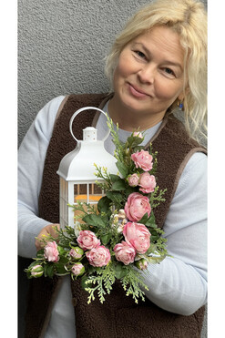 Angelo Kolumbarium Pinkana, lampion nagrobny LED, wys.27.5cm