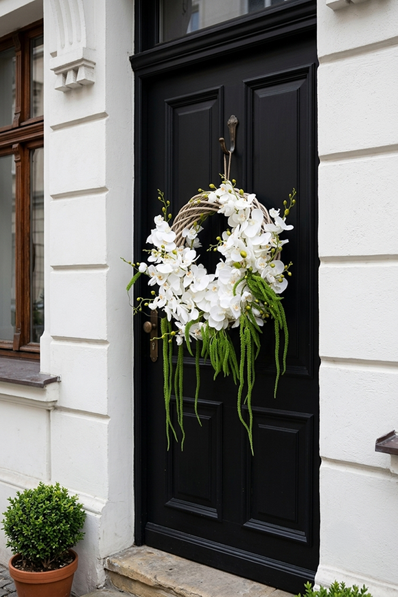 Orchidiana 2, asymetryczny wianek dekoracyjny