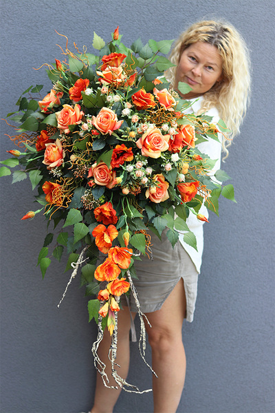 Orangeta Volcan, komplet dekoracji nagrobnych