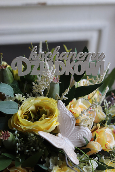 Dzień Babci i Dziadka Primavera, wiosenny flowerbox, wym.29x30cm