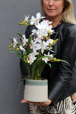 Munelio, elegancki sztuczny storczyk, wym.48cm