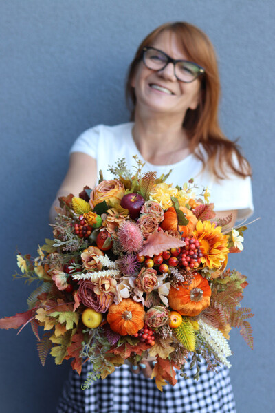 Moko Autumn 3, welurowy flowerbox jesienny