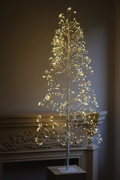 OD RĘKI Lumina B, choinka figurka świąteczna LED XL, biała, wys.150cm