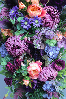 Lissa, fioletowa wiązanka nagrobna, dł.131cm