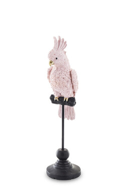 Wild, egzotyczna figurka, papuga różowa A, wys.27cm