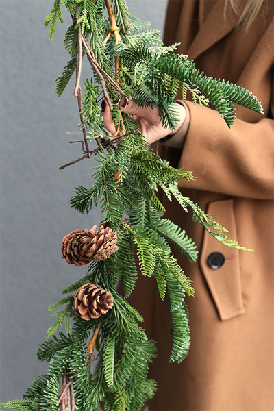 girlanda zielona iglasta, Zima