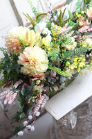 Benuti, wiosenny kosz z żółtymi kwiatami, wym.35x65cm 