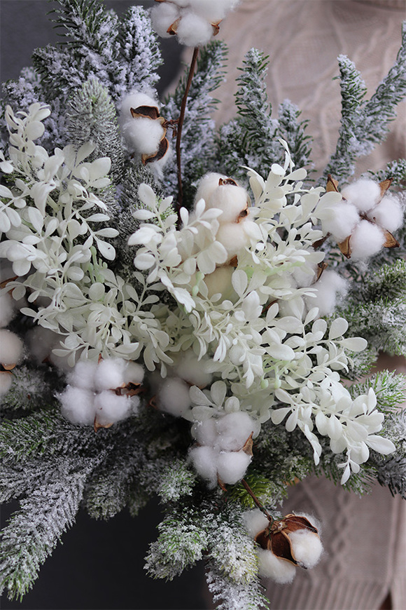 Moko Winter 2, elegancki zimowy bukiet, dł.60cm