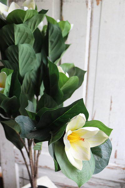 Drzewko Magnolia New, sztuczne drzewo z gumowymi kwiatami, wys.105cm