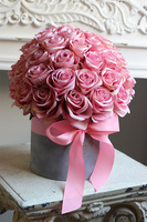 Jubileo Sorella 2, flowerbox na prezent 50 Róż