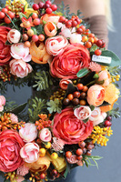 dekoracyjny wianek na drzwi, Orangis, śr.35cm 