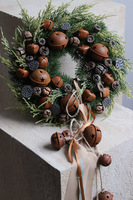 Scandi Bells, świąteczny wianek na drzwi