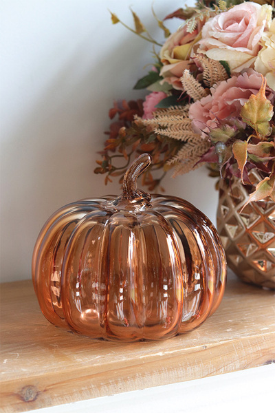 Glass Pumpkin, dekoracyjna dynia szklana