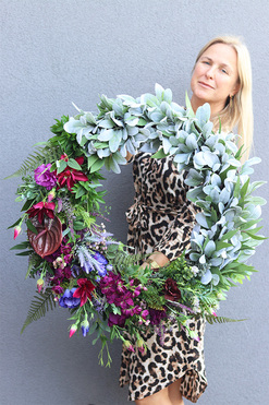 Marassi Subtelita, wianek na drzwi, śr.70cm