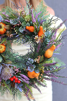 Pumpkins New, jesienny wianek na drzwi, śr.35cm