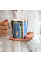 India Żurawie, kubek porcelanowy, małe, 344ml