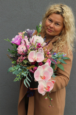 Amalanti, bukiet nagrobny we wkładzie, dł.47cm  