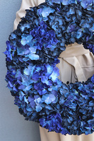 Granatowa Hortensja, ciemny wianek z hortensji