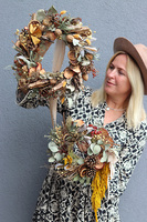 Pola i Łąki, dekoracyjny wianek z suszem