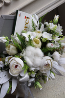 koperta / kompozycja flowerbox Leduna Chocolate, wym.29.5x30cm