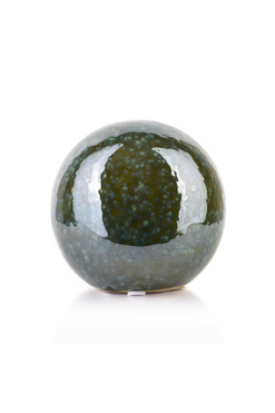 Saggio Green, kula dekoracyjna figurka, wym.9x10x10cm