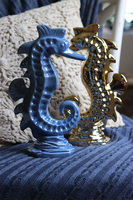 Pacific, figurka konik morski, złoty