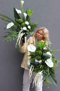 Elegantesa, komplet dekoracji nagrobnych, kompozycja & bukiet