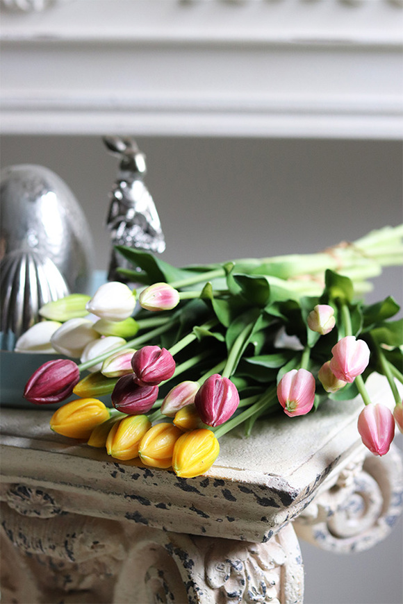 bukiet tulipanów silikonowych Aprill Yellow