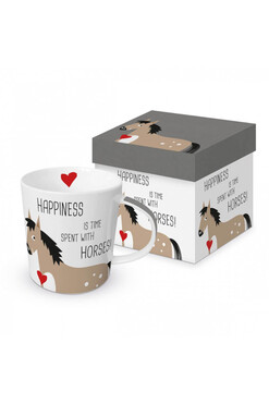 Happy Horse, porcelanowy kubek, poj.350ml