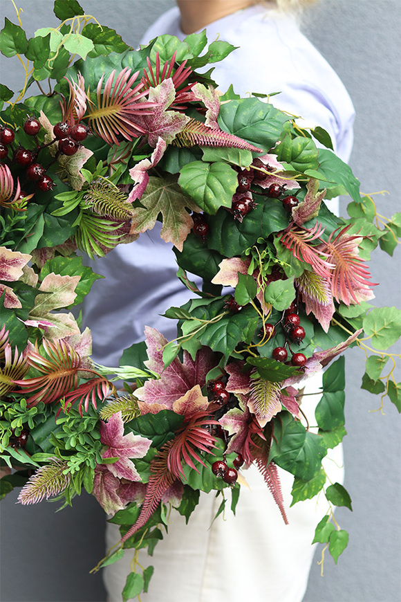 Jesienna Bonita, jesienny wianek na drzwi