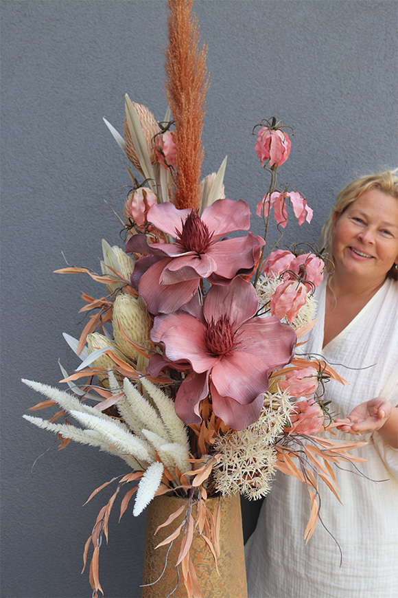 Boho Maxi, dekoracyjny bukiet w wazonie