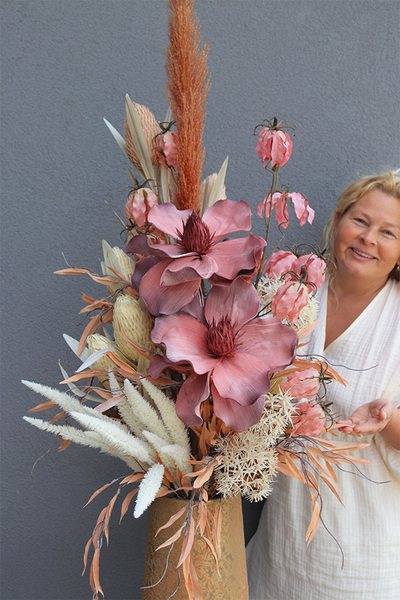 Boho Maxi, dekoracyjny bukiet w wazonie