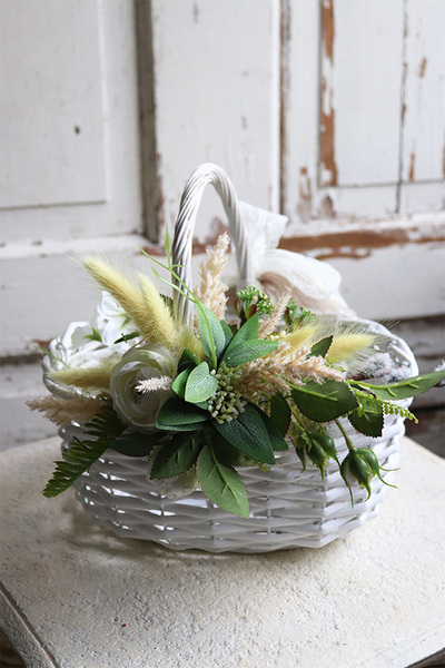 dekorowany koszyczek wielkanocny, Jedruta, wys.22cm 