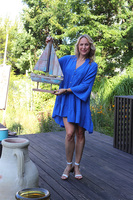 figurka drewniana żaglówka