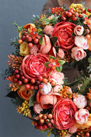 dekoracyjny wianek na drzwi, Orangis, śr.35cm 