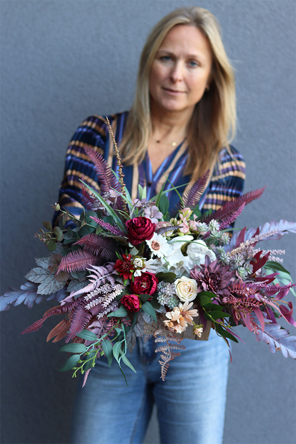 Benjamin Bordo, komplet dekoracji nagrobnych, kompozycja w skrzynce i bukiet