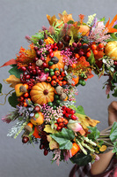 Jesień w Twoich progach, elegancki wianek na drzwi