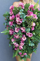 Juderia Fiolet, komplet dekoracji nagrobnych, wiązanka + bukiet