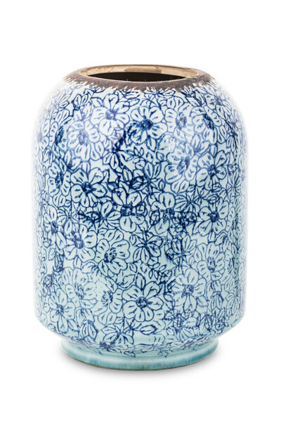 Blue Night ceramiczny wazon ze wzorem