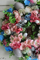 Nedra, wielkanocny wianek z szarymi jajkami