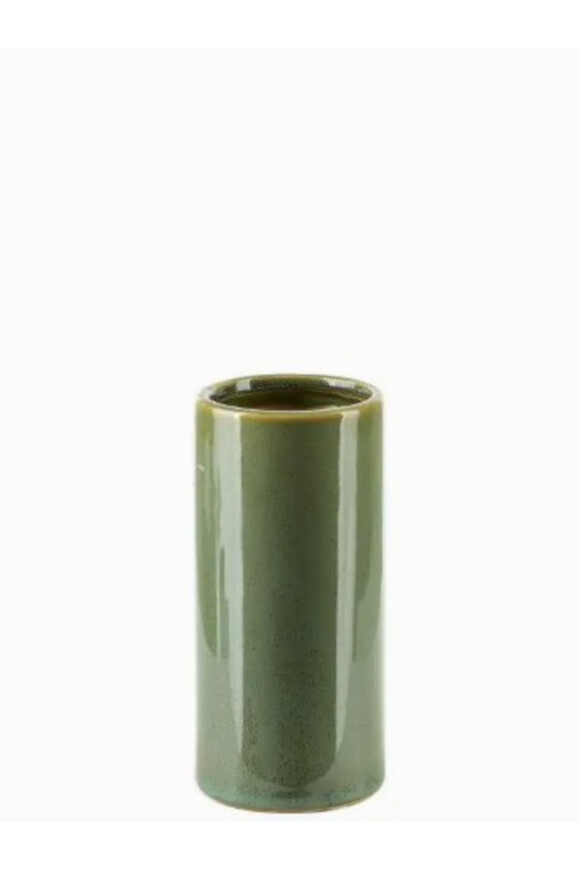 Earth Green, nowoczesny wazon, zielony, wym.15x7cm