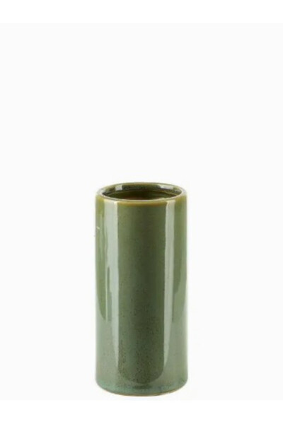 Earth Green, nowoczesny wazon, zielony, wym.15x7cm