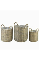 Gustawo, komplet wiklinowych koszy 3 szt., wym.29/25/20cm