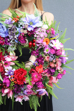 Temania, wianek dekoracyjny na drzwi, śr.47/55cm