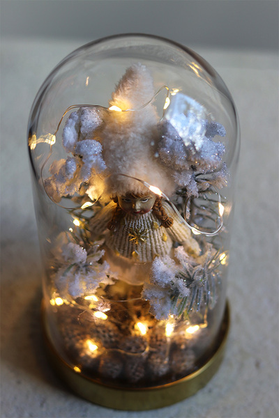 Kaja w Krainie Lodu, dekoracja świąteczna w szkle