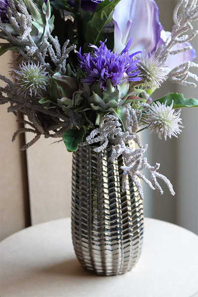 Fioletowe Sny, dekoracyjny bukiet w wazonie