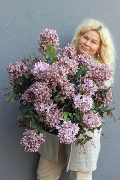 Violet Hortensje Deluxe, komplet dekoracji nagrobnych